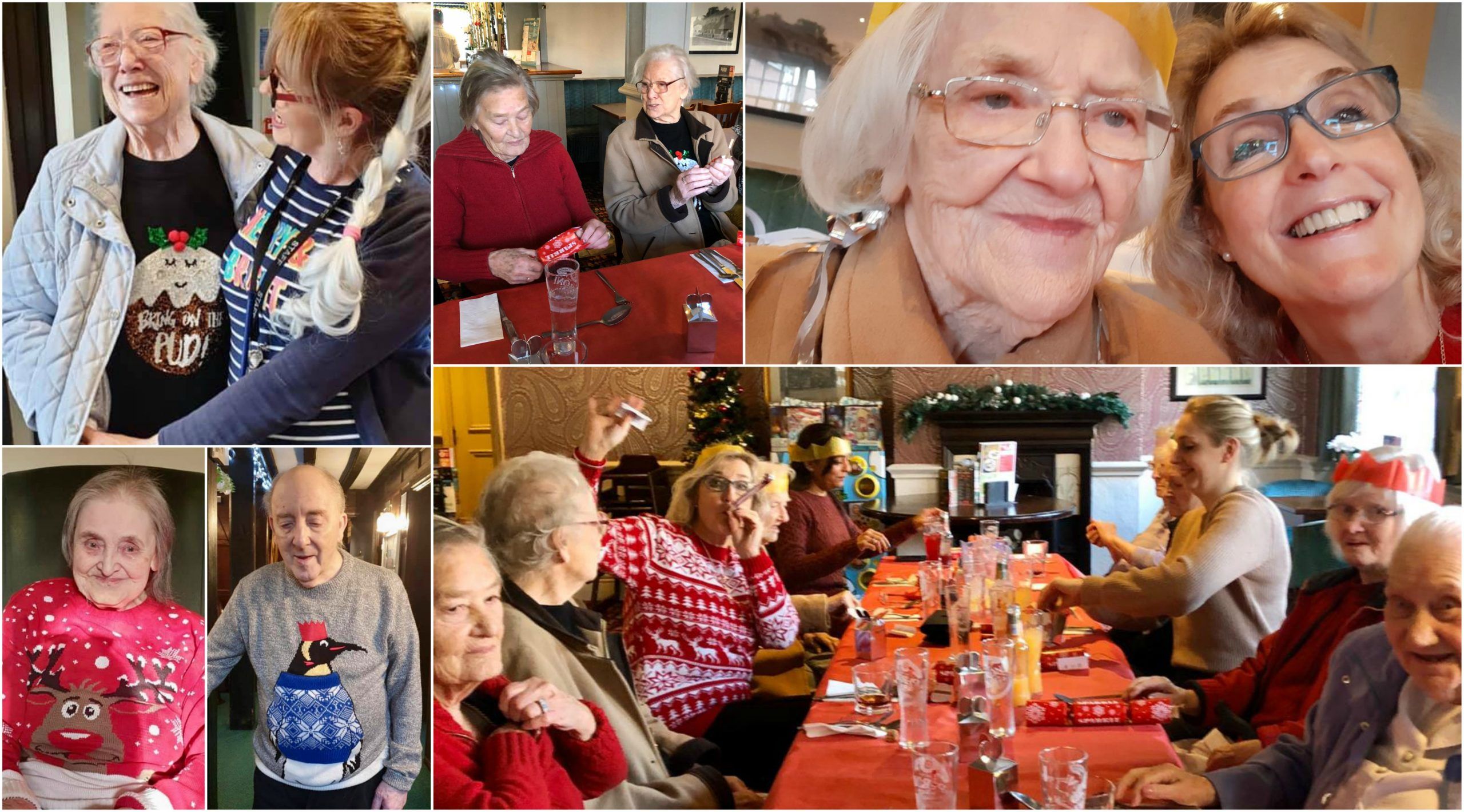 Residents at Old Raven House Care Home enjoy the festivities over Christmas.